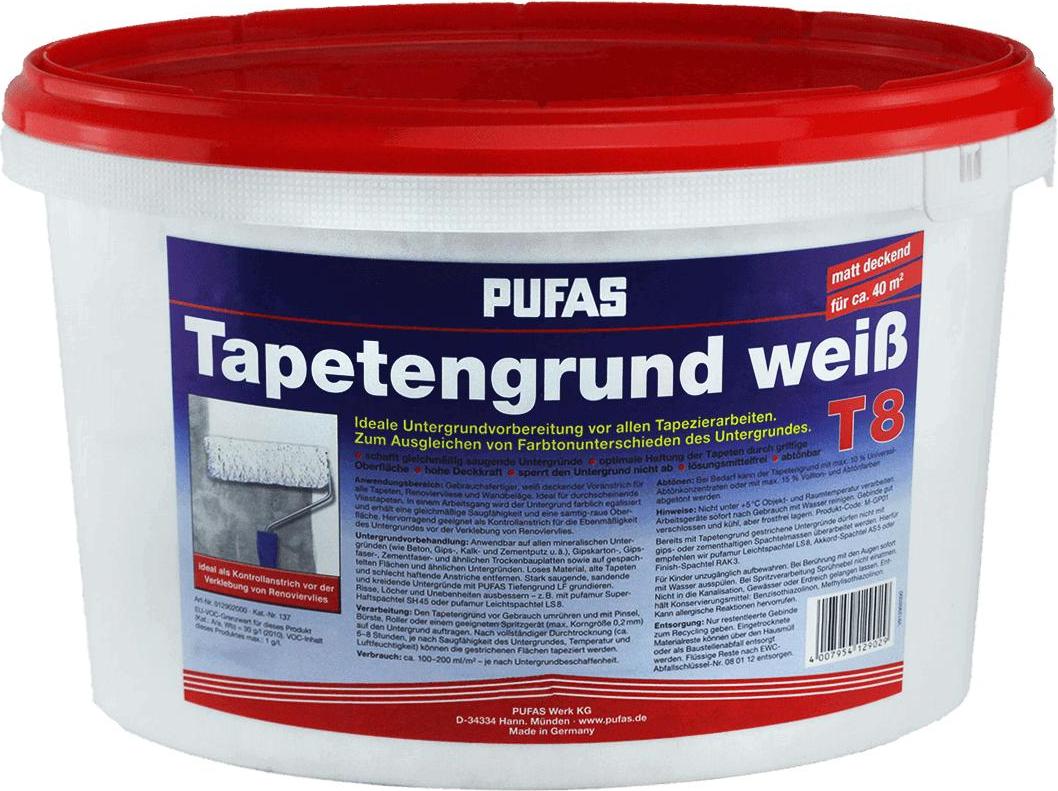 PUFAS Tapetengrund weiß Voranstrich10 Liter 12913000