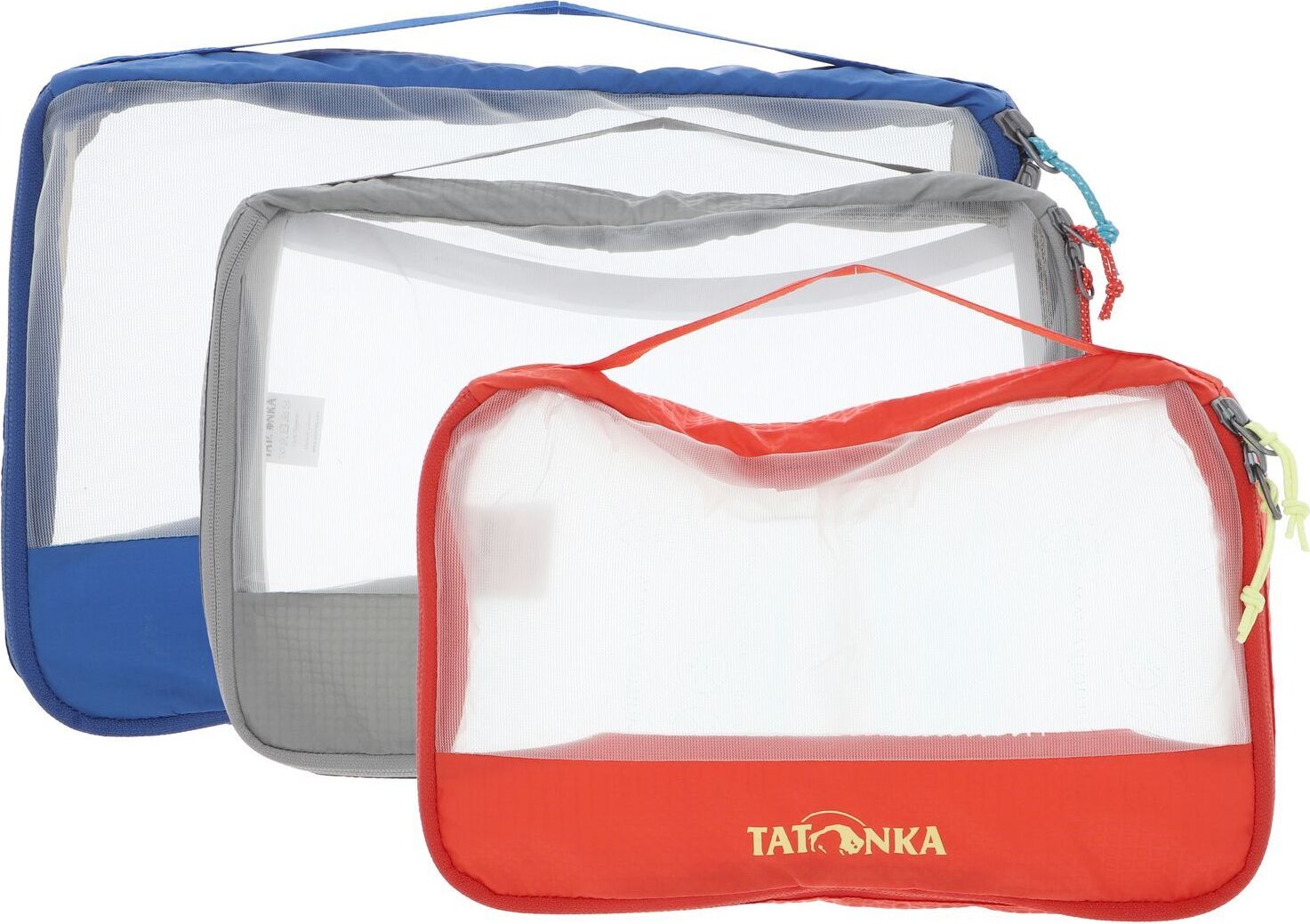 Tatonka Set 3 Sacchetti a Rete per Valigia - Nero - Organizzazione Facile