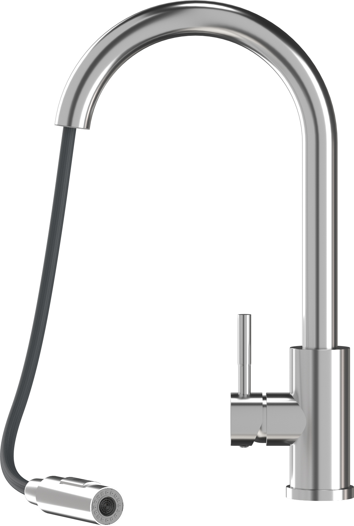 Küchenarmatur Ausziehbarer Auslauf Chrom Loseto Stahl Küchenarmatur