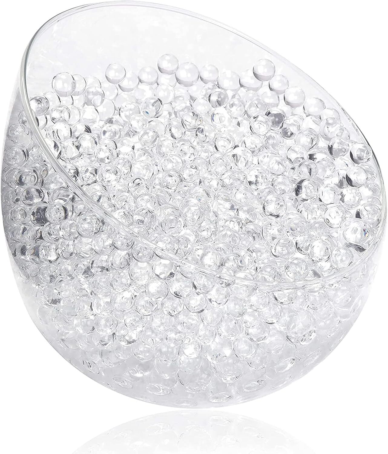 MODFU 20000 Stück klare Wasserperlen, Pflanzen-Wasserperlen, Gel-Kugel-Wasserperlen, klar, Wasserperlen, Wasserperlen, Pflanzen-Wasserperlen
