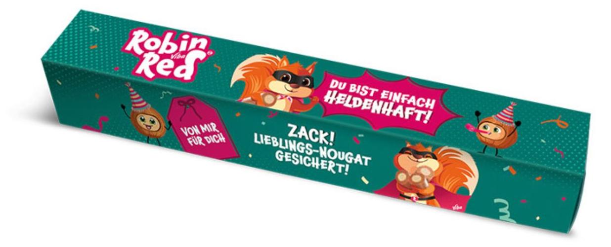 Hussel Viba Robin Red Schicht-Nougat Grußbote, 30g HUS/1031244