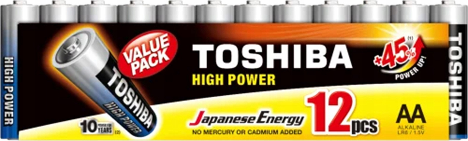 Alkalibatterien HPA LR6GCP MP-12 TOSHIBA TOSBAT0825