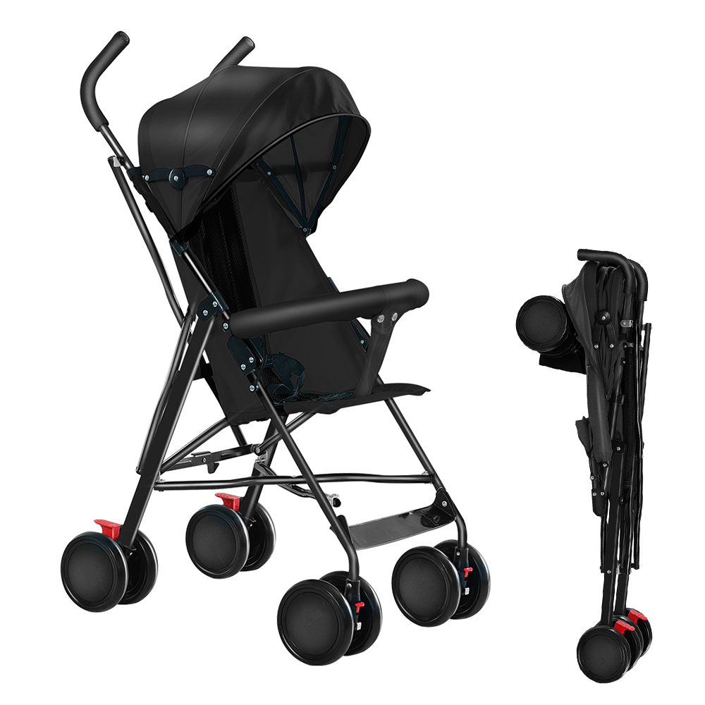 Belfoyer Buggy Kinderwagen Leichter Kinderwagen,Sitzbuggy mit 5-Punkt-Gurt,klappbarer Reisekinderwagen Reisebuggy ab 6 Monate (0-15 kg) 350221