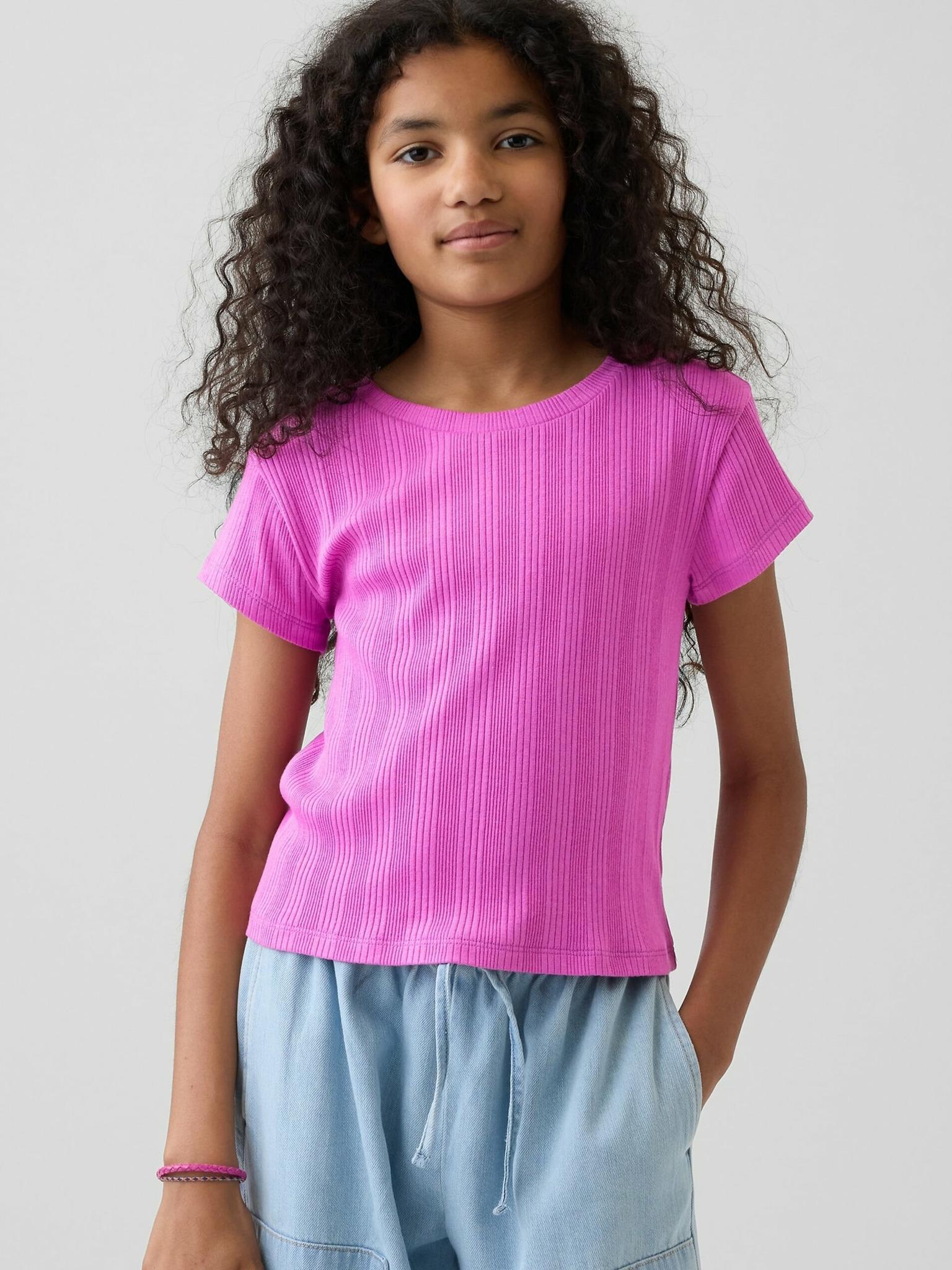 GAP Geripptes Kinder-T-Shirt XXL 880156-02__XXL