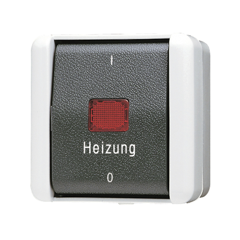JUNG Heizung-Notschalter 803HW WG800 IP44 Aus 3pol