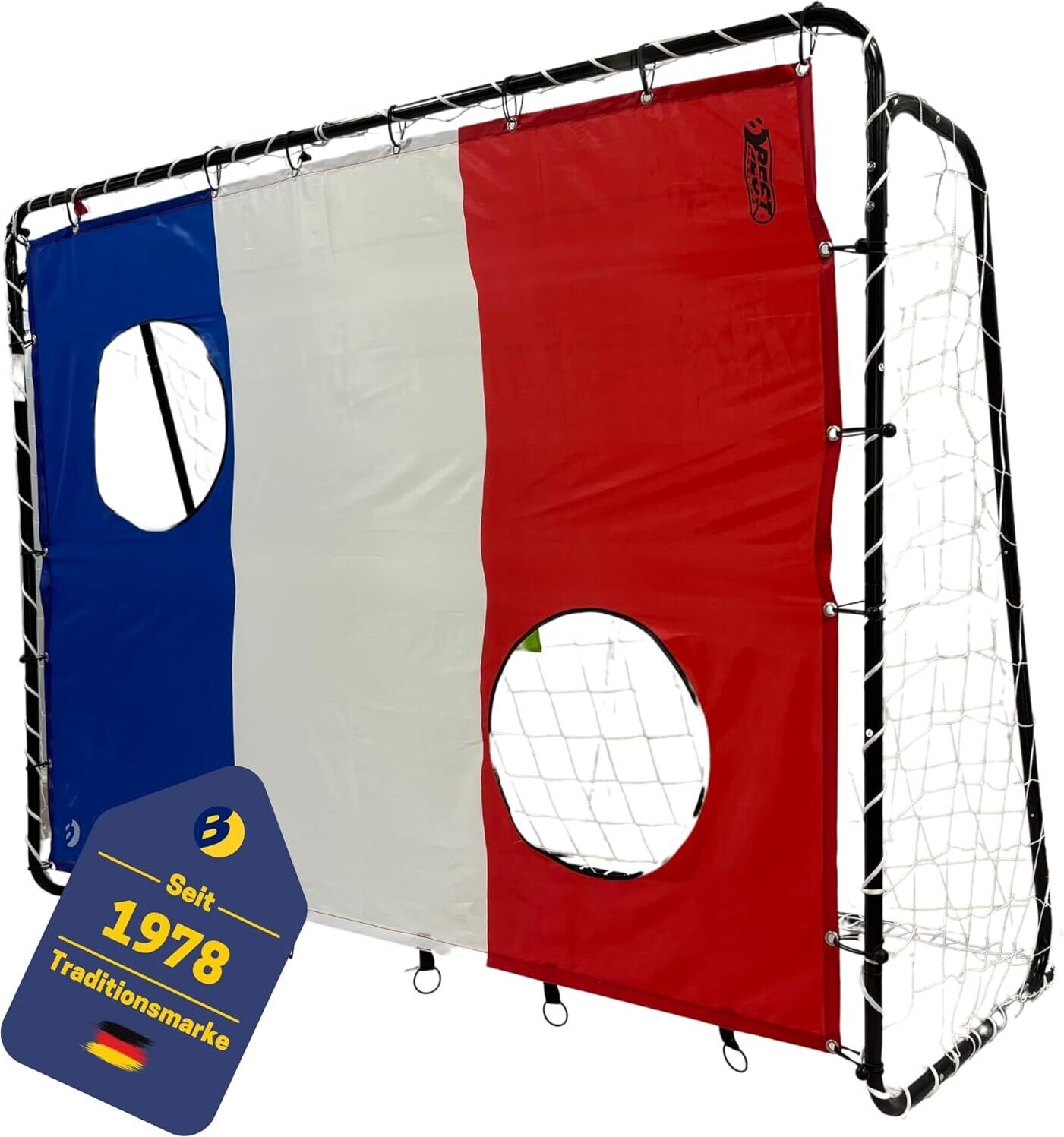 Best Sporting Torwand "Frankreich" mit 2 Schusslöchern 193 x 150 cm 11061