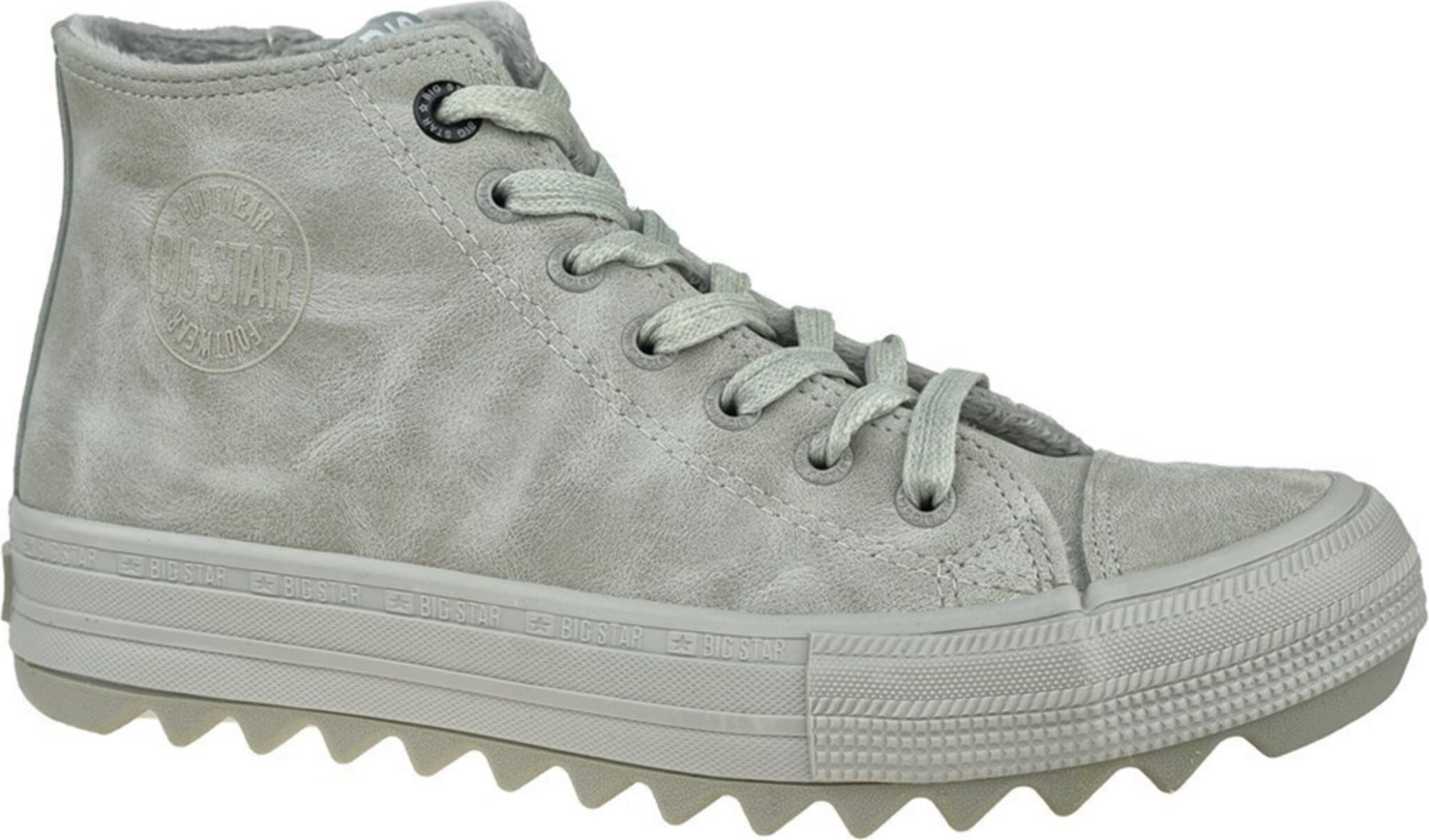 Big Star Shoes Damen Big Star Hochhackige Turnschuhe Grau GG274070 36