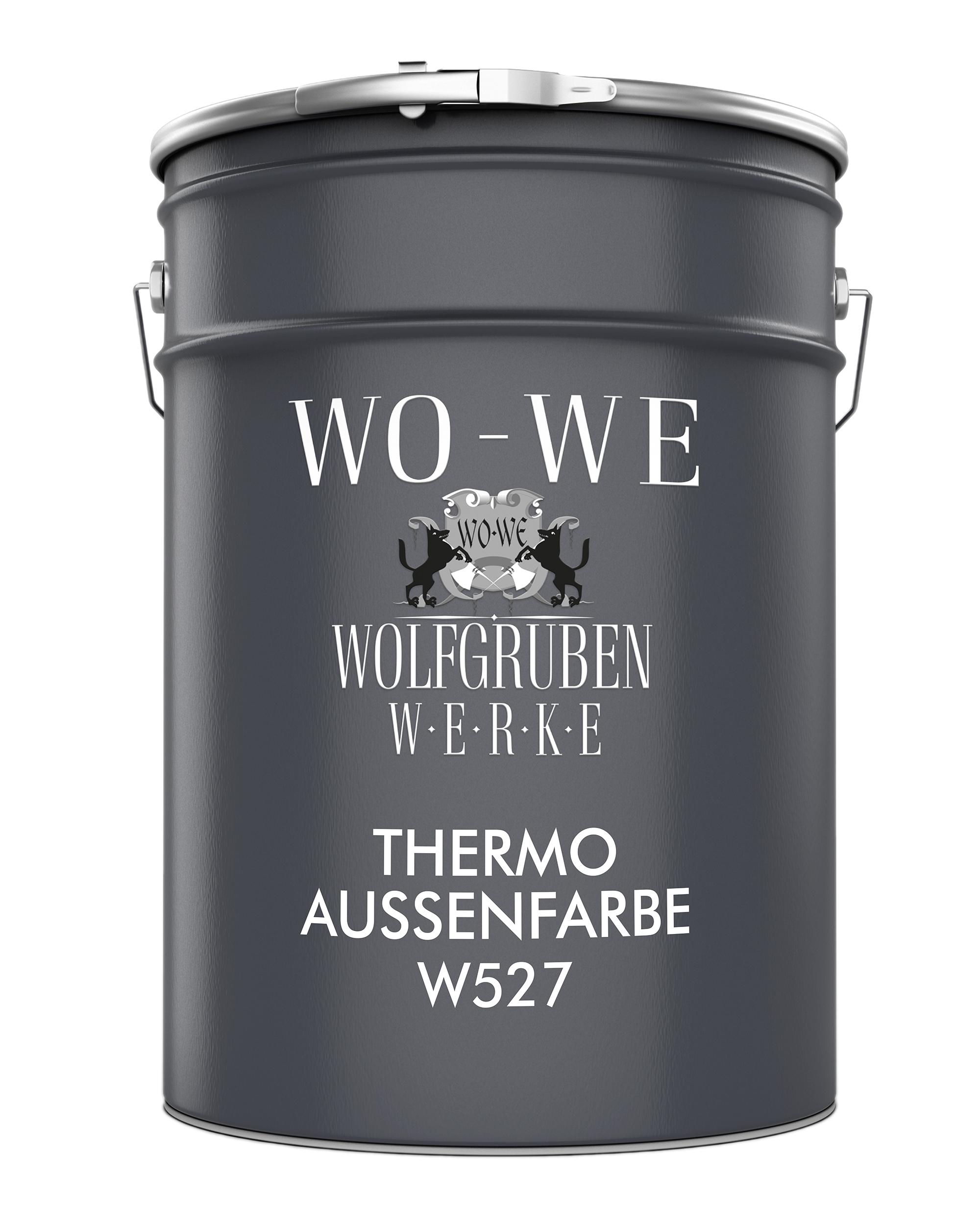 WO-WE Klimabeschichtung Außenwandfarbe Fassadenfarbe W527 Weiß – 10 L