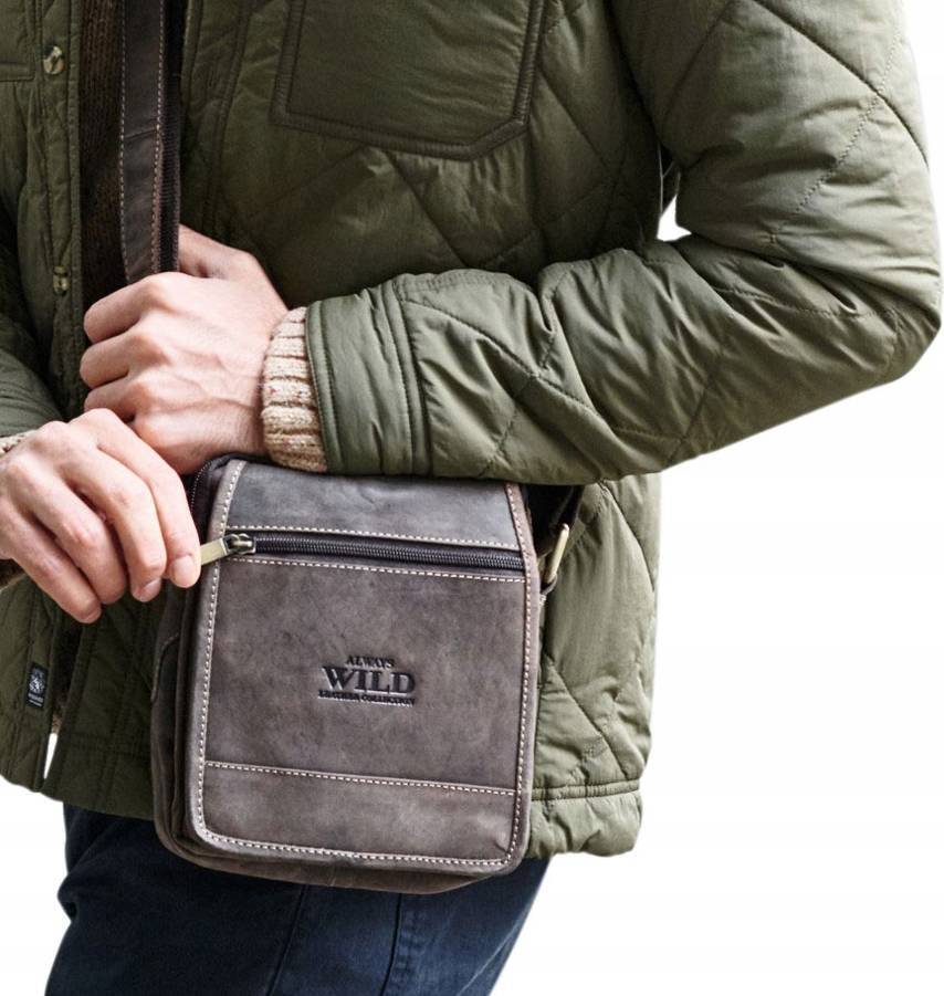 Always Wild | Männertasche aus Leder mit Taschen