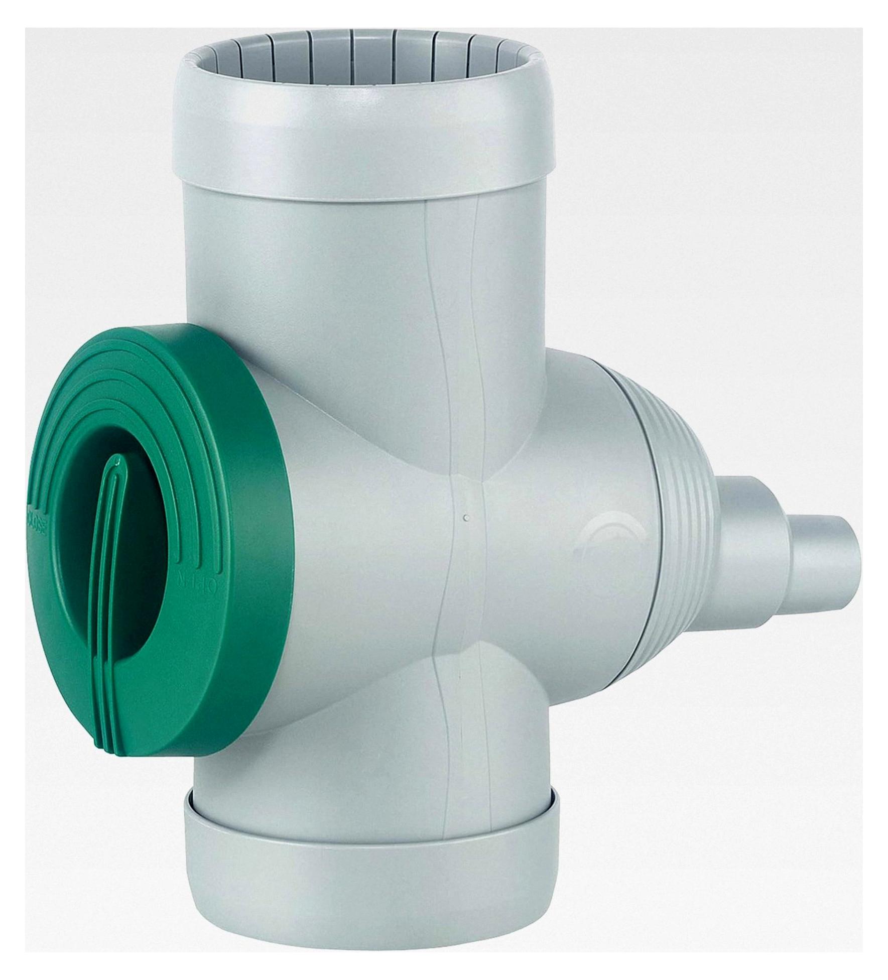Markenlos Regensammler INOX mit Edelstahlfilter grau