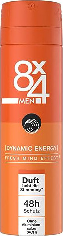 8x4 Deospray Men Dynamic Energy 150 ml NEW-6970