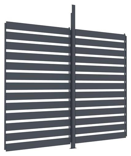 G21 verstellbare Lamellenwand 3 × 2,6 m für Pergola Trenton 516357