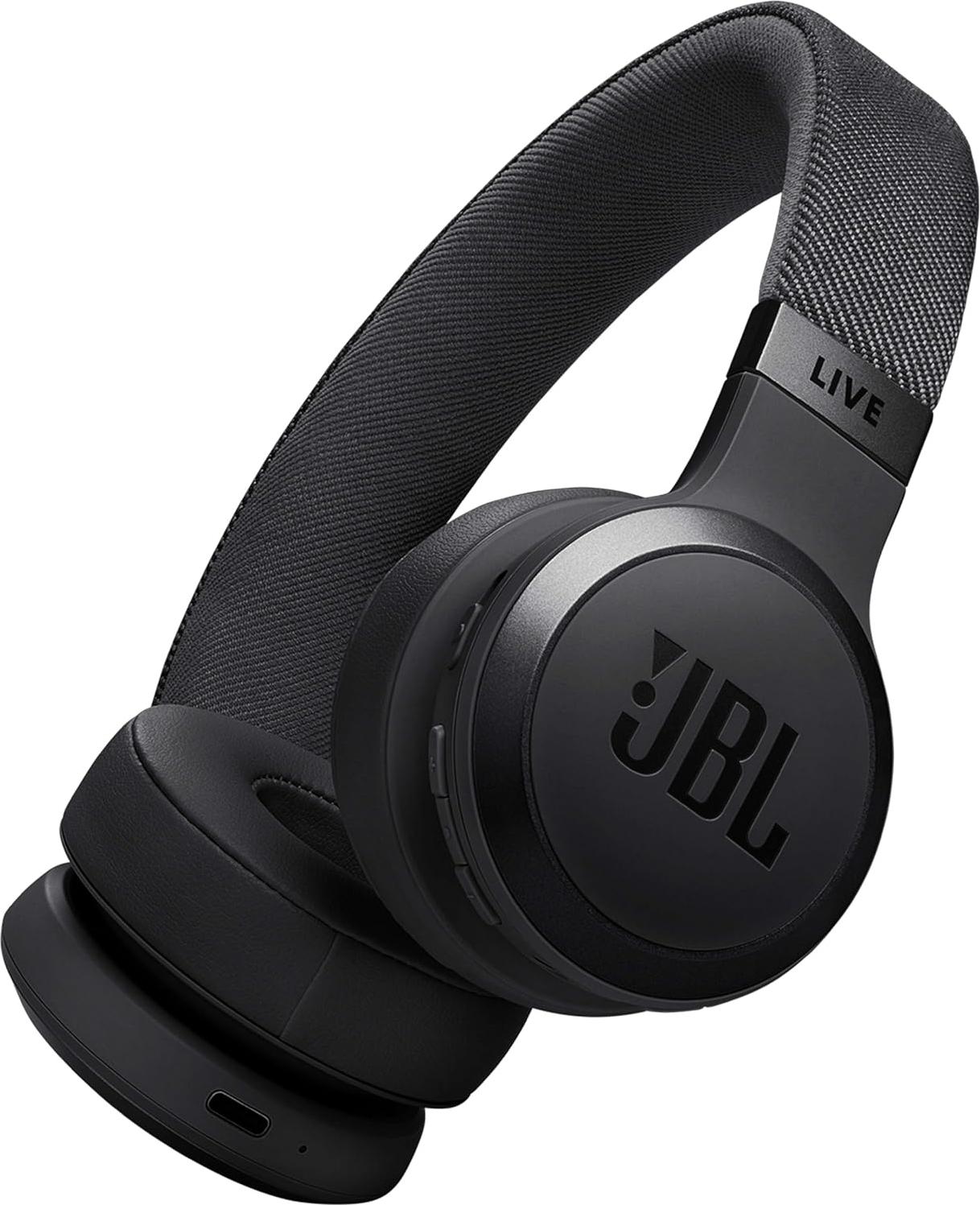 Over-Ear-Kopfhörer, mit adaptivem Noise-Cancelling, Kabellose mit JBL Signature Sound und Sprachassistent – Langer Musikgenuss für bis zu 65 Stunden