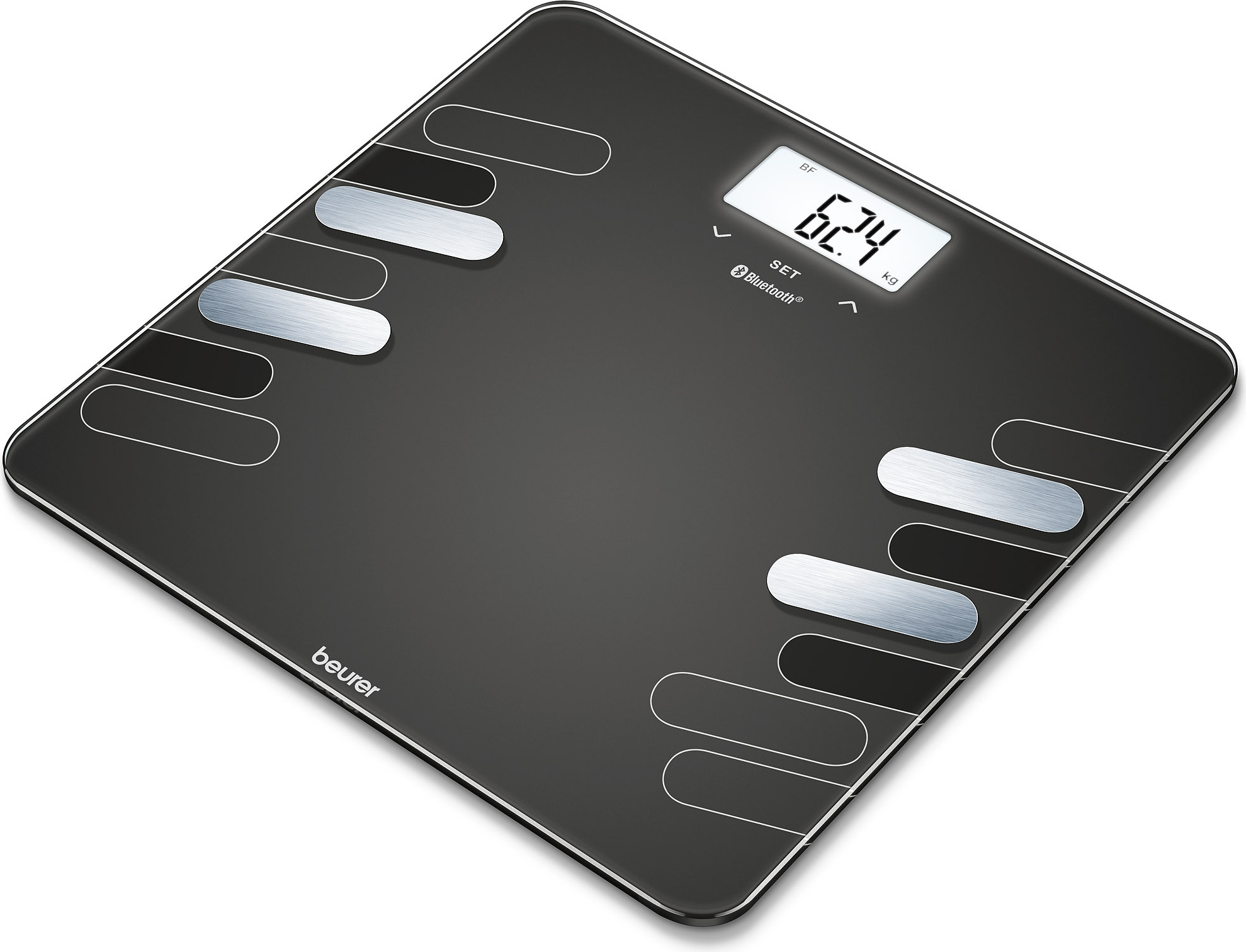 BEURER Fettanalysewaage b.180kg LCD-Anz 8Speicher BMR+AMR BT sw BF 600 BT BF 600 Style 749.40