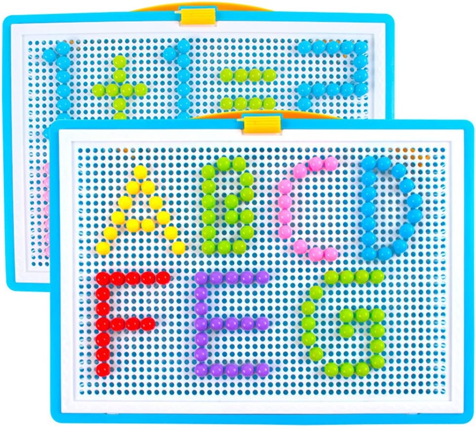 HannRTT Steckspielzeug,Mosaik,Steckspiel,Kinder,Pädagogisches,Kinderspielzeug,Kreatives,Spielzeug,Jungen,Mädchen,Steckmosaik,Steckbausteine,592,Stücke,Bausteine,Kinder,Lernspielzeug,für,Geschenk kau-HTTT-00156
