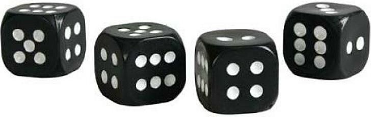 PILOT California-Dices, Set 4 Ventilkappen - Schwarz 02460