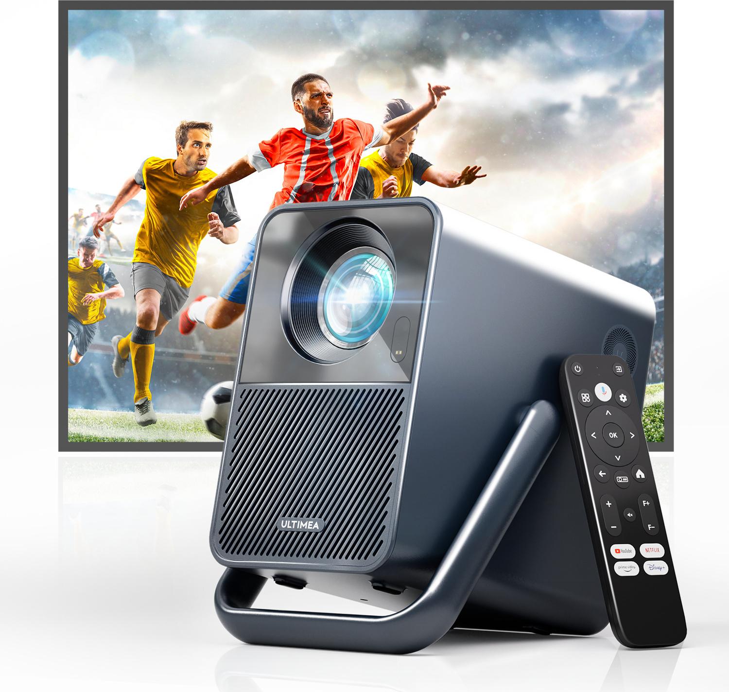 ULTIMEA projektor Android TV 11.0 s NETFLIX, podpora domáceho kina 4K, 1000 ANSI lúmenov, Dolby Audio, dizajn s rukoväťou na prenášanie, Poseidon E40 Smart Series
