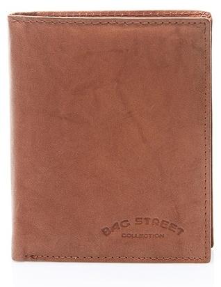 Bag Street Große braune Herrenbrieftasche aus Leder C70