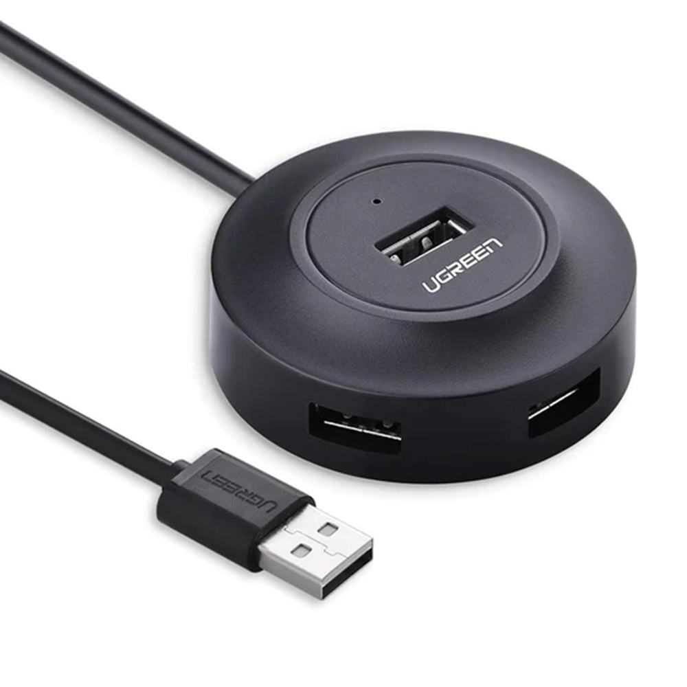 UGREEN USB 2.0 Hub 4x USB-A, 1m - Čierny
