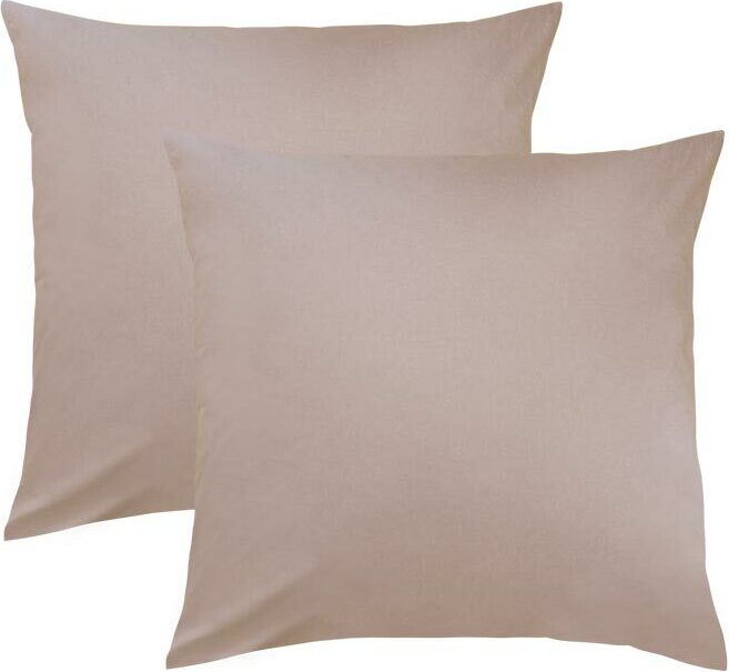 Bettwaren-Shop Single Jersey Kissenbezug Ulm 2er Pack 40x40 cm basalt