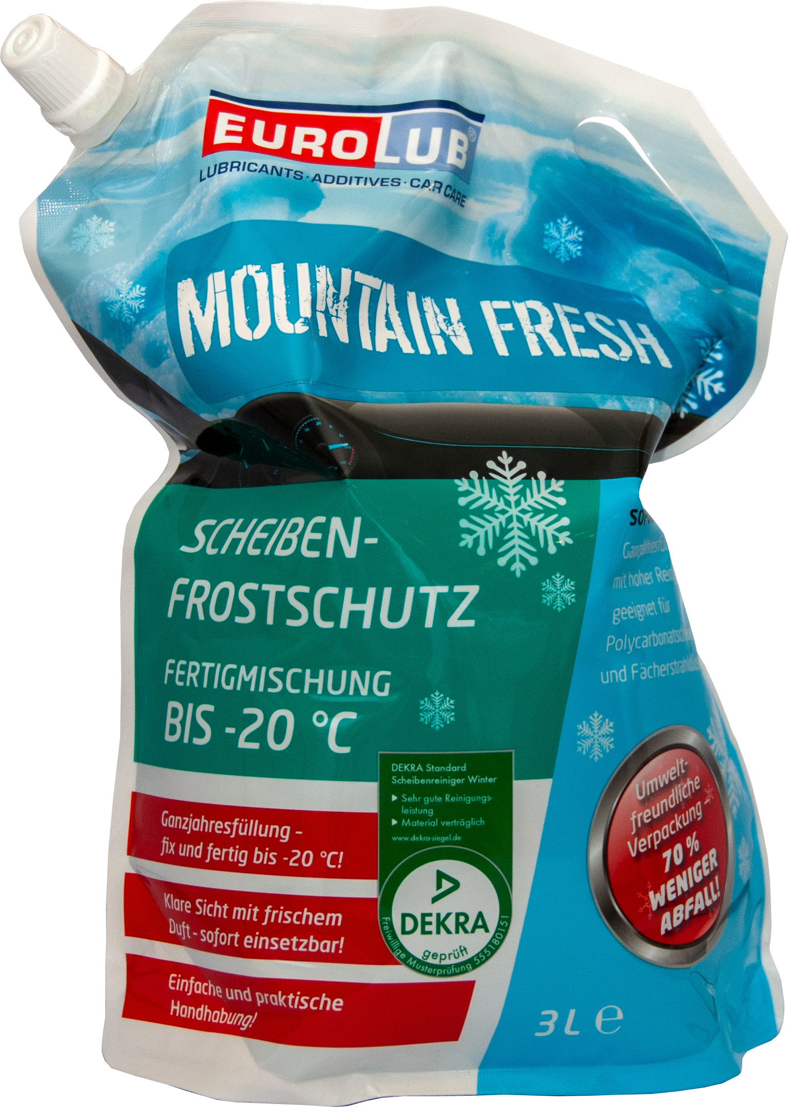 25 Liter EUROLUB Frostschutz Scheibenfrostschutz KLARE SICHT