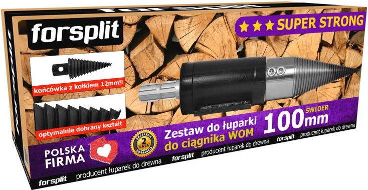 forsplit 100-mm-Schneckenspalter für Traktor / ZW3P-100K2-Kit