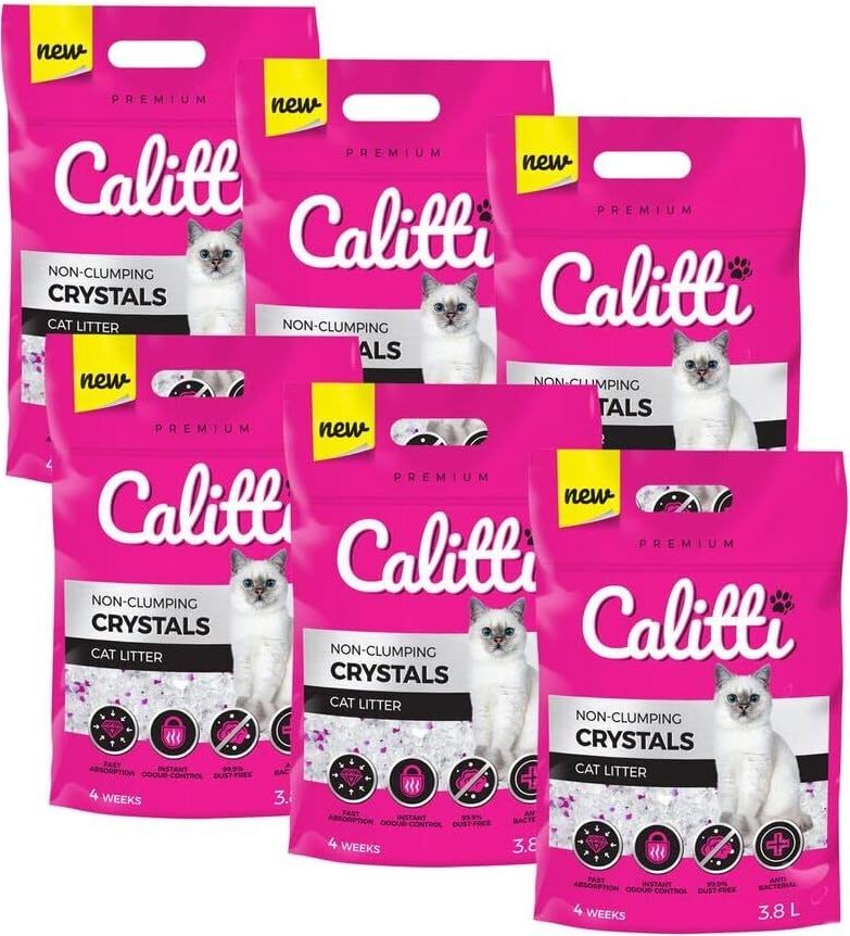 Silikatstreu Fr Katzen Calitti Micro Silikat Katzenstreu 6 X 3,8 L  Silikatfarbe 10 L