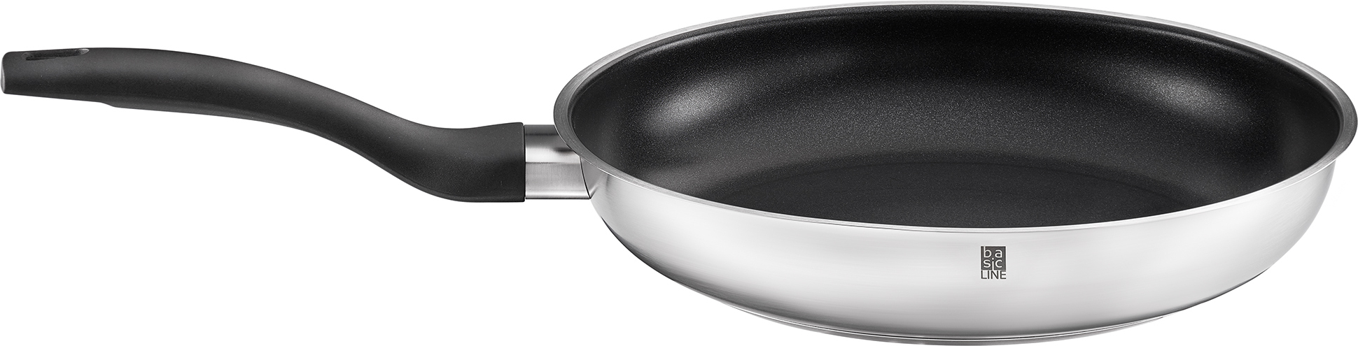 Bratpfanne RÖSLE BASIC LINE DH 28x5.20 cm silber Pfannen-Set Pfanne 13726