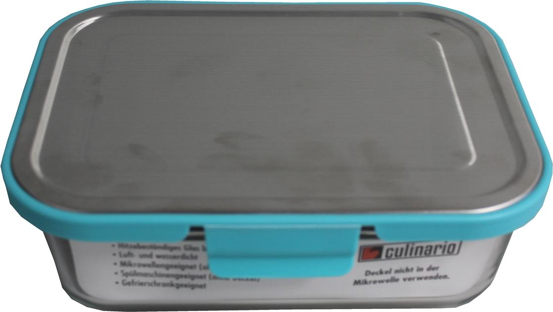 Frischhaltedose Türkis 1,5 Liter Glas mit Kunststoffdeckel neuetischkultur