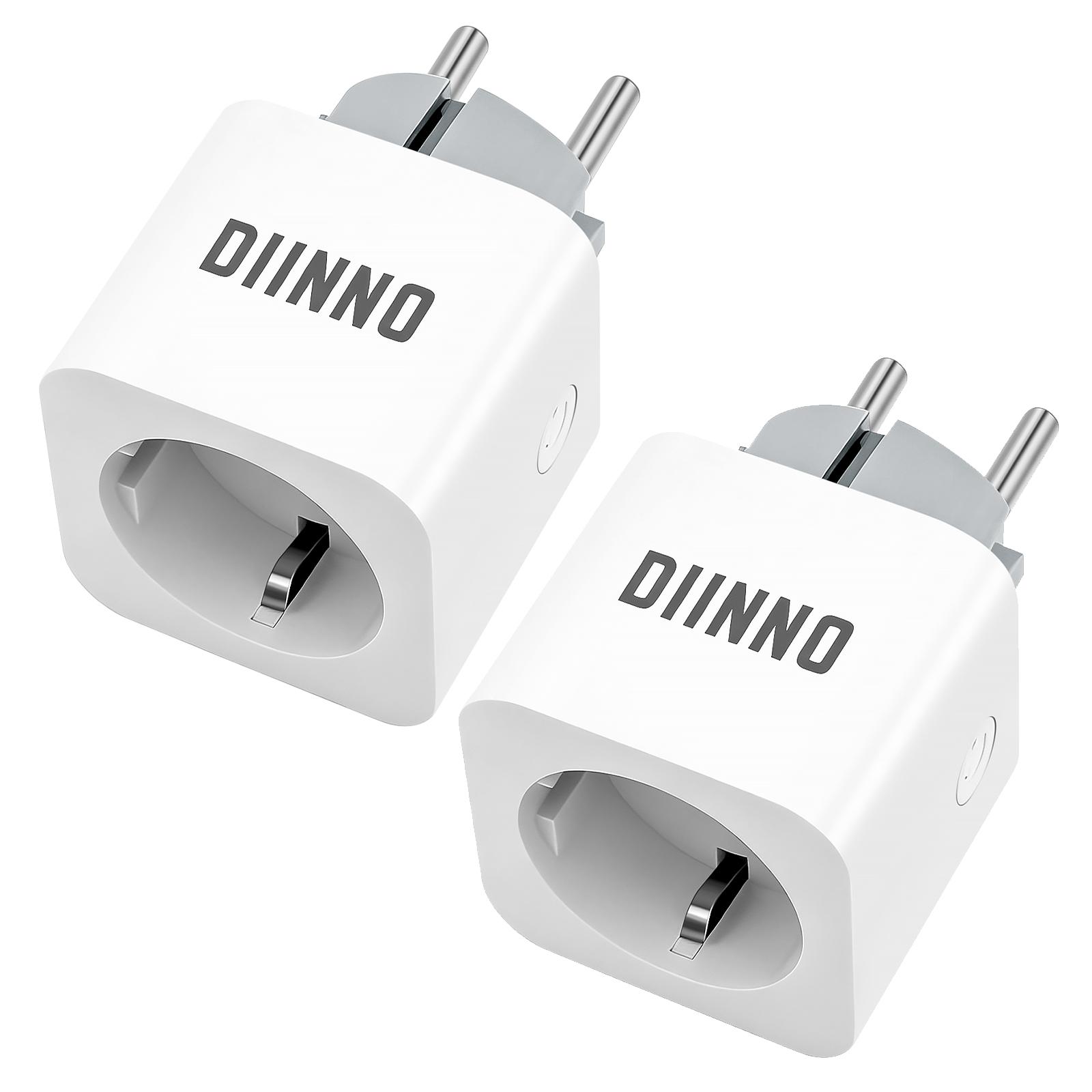 DIINNO Smart Steckdose WLAN mit Stromverbrauchsmessung, App-Steuerung und Timer