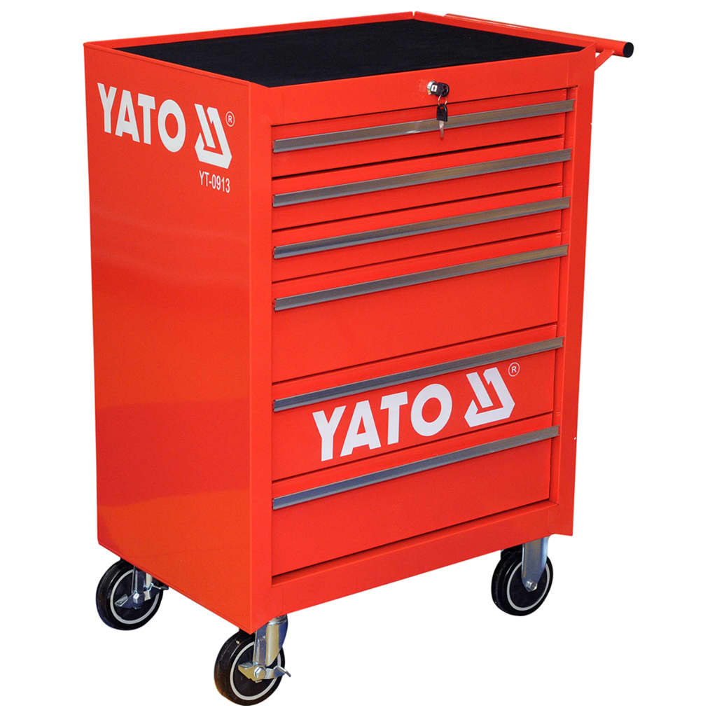 YATO Werkzeugschrank auf Rollen mit 6 Schubladen 434408