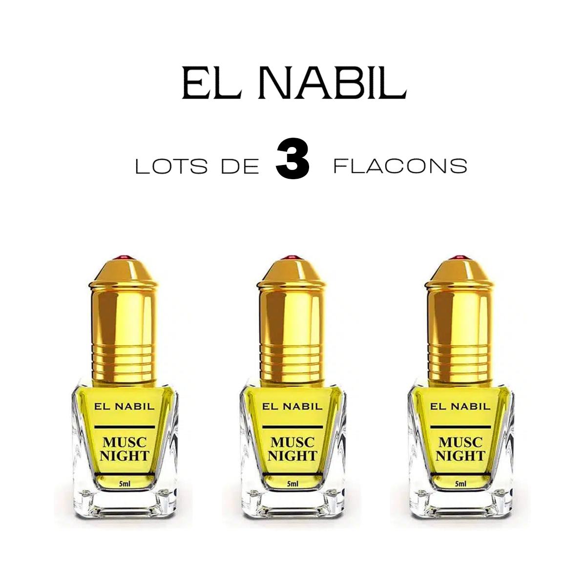 El Nabil Musc Night 3x5 ml parfumový extrakt bez alkoholu