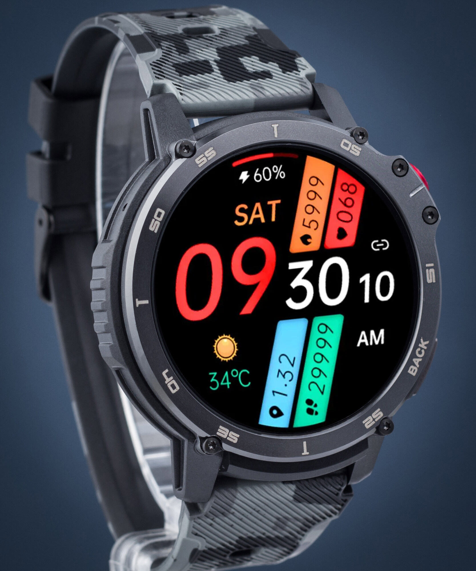 Rubicon RNCF08 Herren Smartwatch Rubicon-SMARUB232