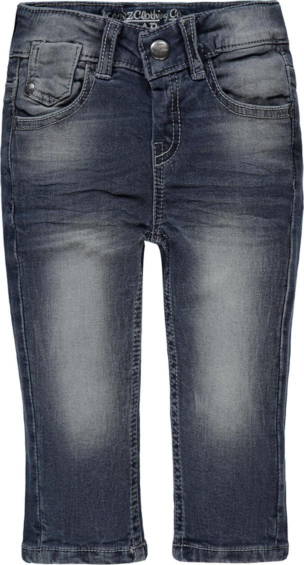 Kanz Jungen Jeans in Denim mit Abschürfungen, Druckknopf und Reißverschluss
