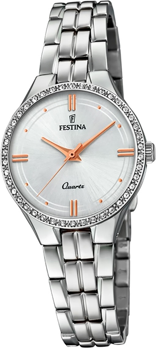 Festina Dámske hodinky z nehrdzavejúcej ocele F20218/1 Náramkové hodinky strieborné Mademoiselle D2UF20218/1