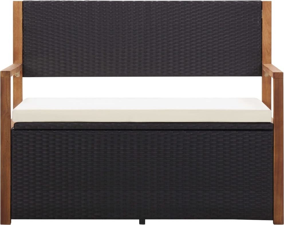 Pouf con vano portaoggetti 87,5 cm Aspetto scamosciato
