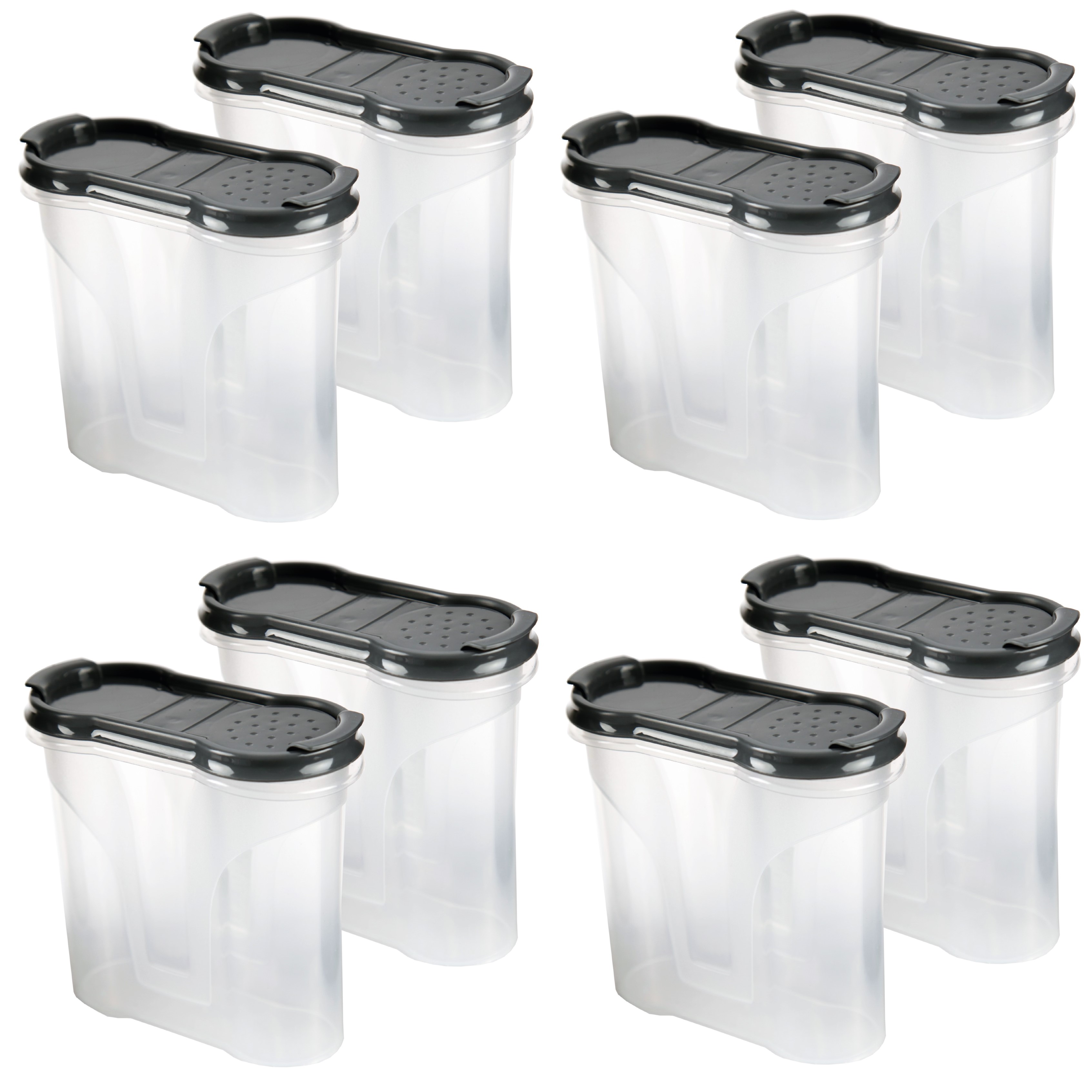 Bestlivings Gewürzdosen 300ml ( 1er Pack - Schwarz ) Aufbewahrungsboxen für Gewürze - Luftdichte Schüttdose aus BPA freien Kunststoff, Vorratsdose mit Deckel 06299
