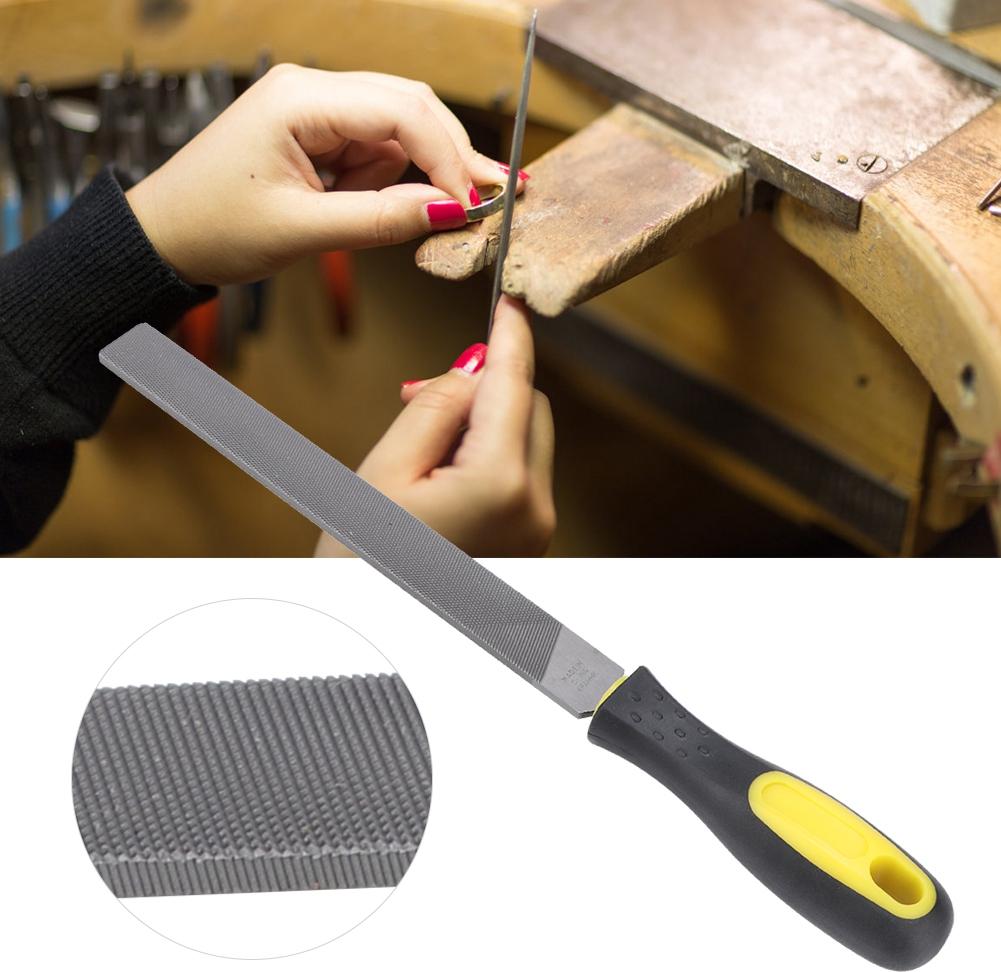 Cocosity 8 -Zoll -Flachmhlen -Stahl -Datei Schleifklinge mit Griffsch?rfen -Formwerkzeug fr Metallcoarse -Z?hne