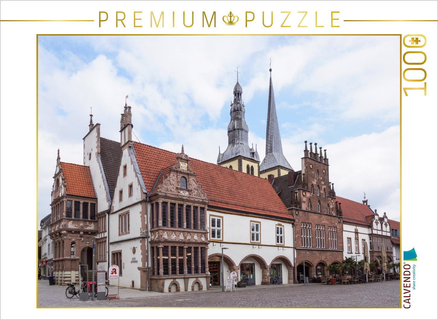 Calvendo Rathaus, St.-Nicolai-Kirche Lemgo - Foto-Puzzle, 1000 Teile, 1000 Stück(e), Gebäude