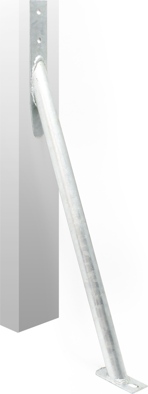 Wiltec Sturmanker aus Stahl 650 x 290 mm, Bodenanker verzinkt, Zaunhalter zur Sturmsicherung, Pfostenhalter für Gartenzaun und Sichtschutz 60715