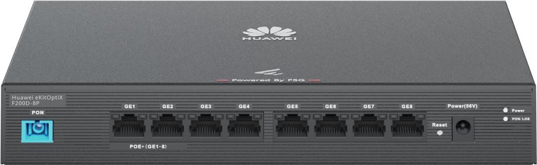 Huawei OptiXstar 8xGE POE/POE+ MiniFTTO ONT/ONU GPON eKitOptiX F200D-8P Fiber Optic Unit 02233UWQ