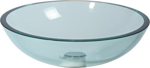 Lineabeta Glaswaschbecken 40 cm transparent Aufsatzwaschbecken extra Klarglas 15-53696.29.82