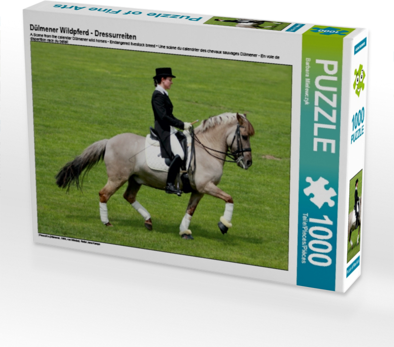 Calvendo Dülmener Wildpferd - Dressurreiten 1000 Teile Puzzle quer 640x480mm, Mielewczyk Barbara; 7388220