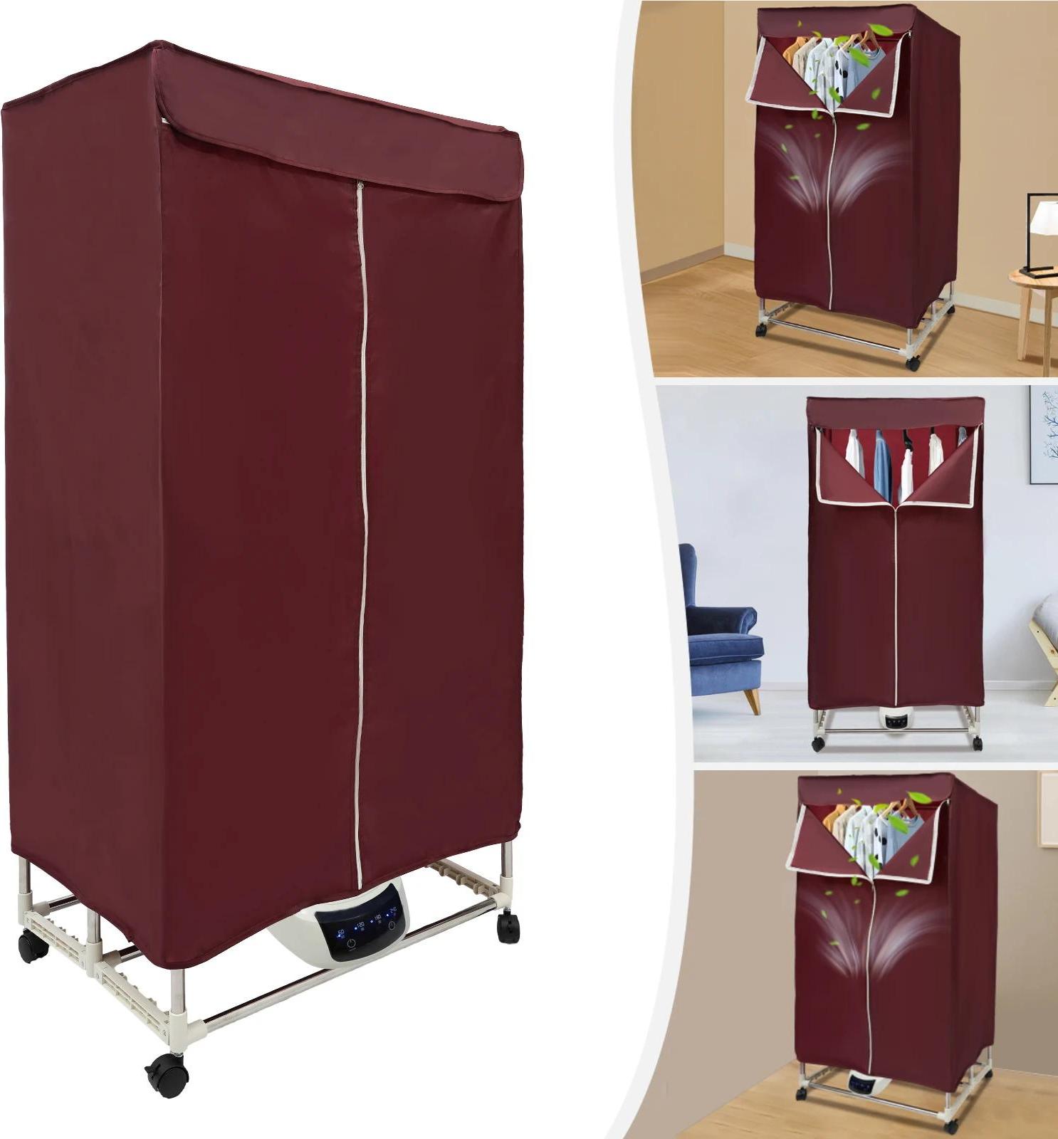 StarTech Wäschetrockner - Elektrischer Trockenschrank - PTC 5-Schicht-Heizung - 1200–1500 W - 30 kg Belastbarkeit - 60–70 °C - Timer 60–240 Min - IPX1