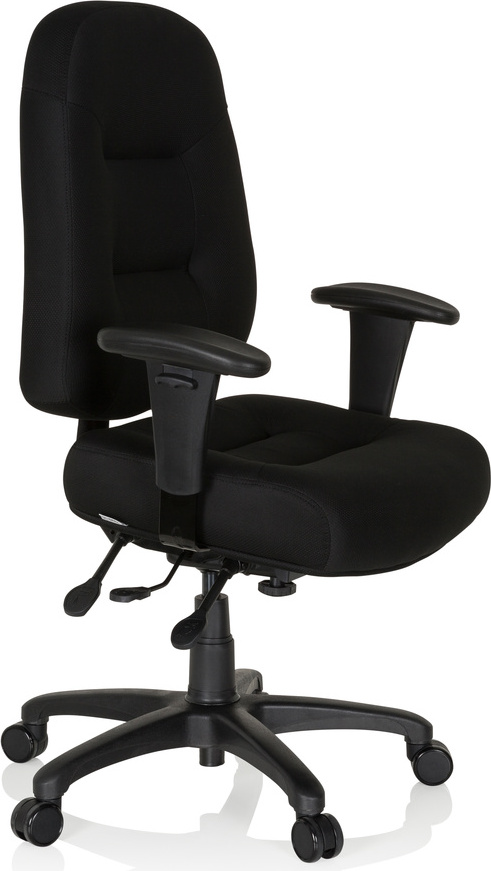 hjh OFFICE Manažérska stolička Kancelárska stolička ZENIT XXL čierna ergonomická otočná stolička