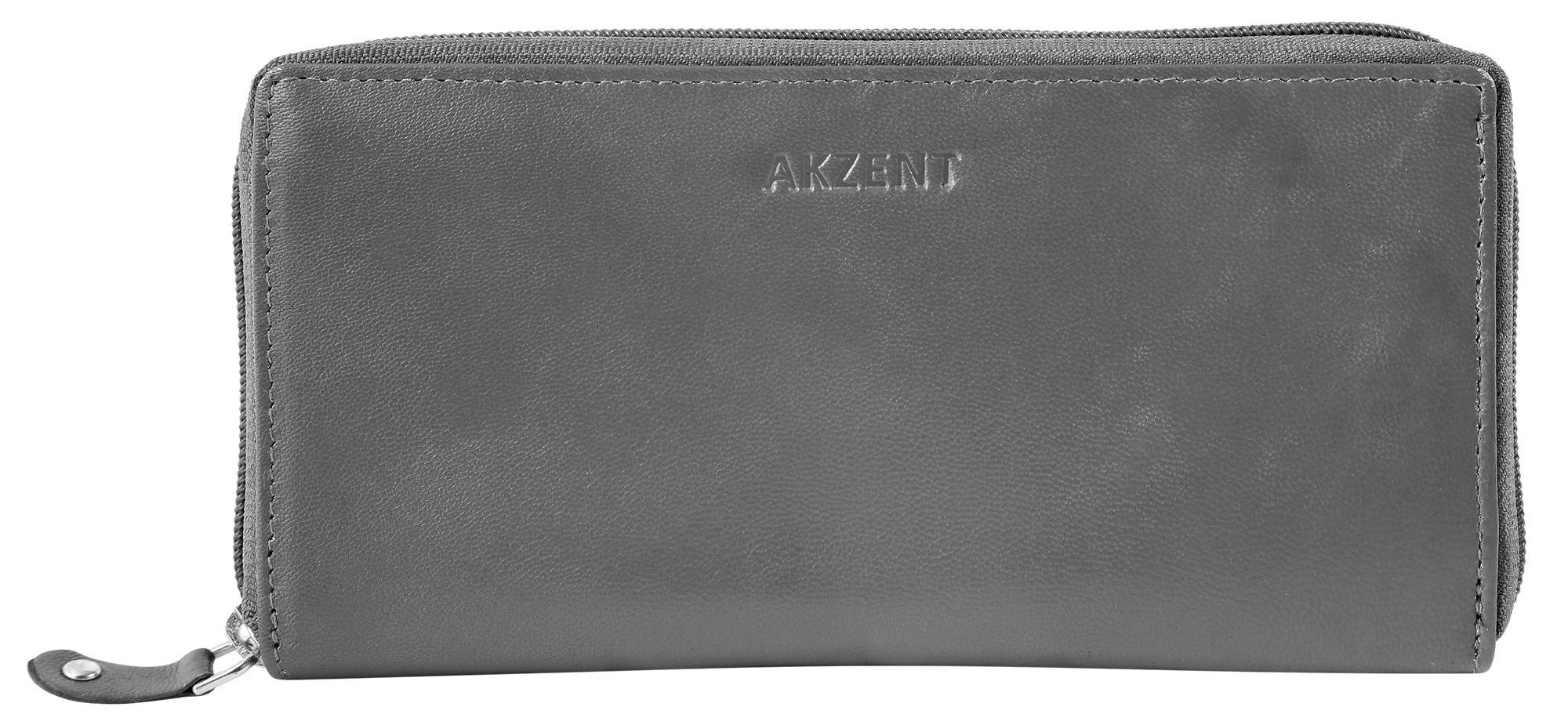 Akzent Damen Geldbörse Quer Echtleder Leyla Leyla, RFID-Schutz 3000438-005
