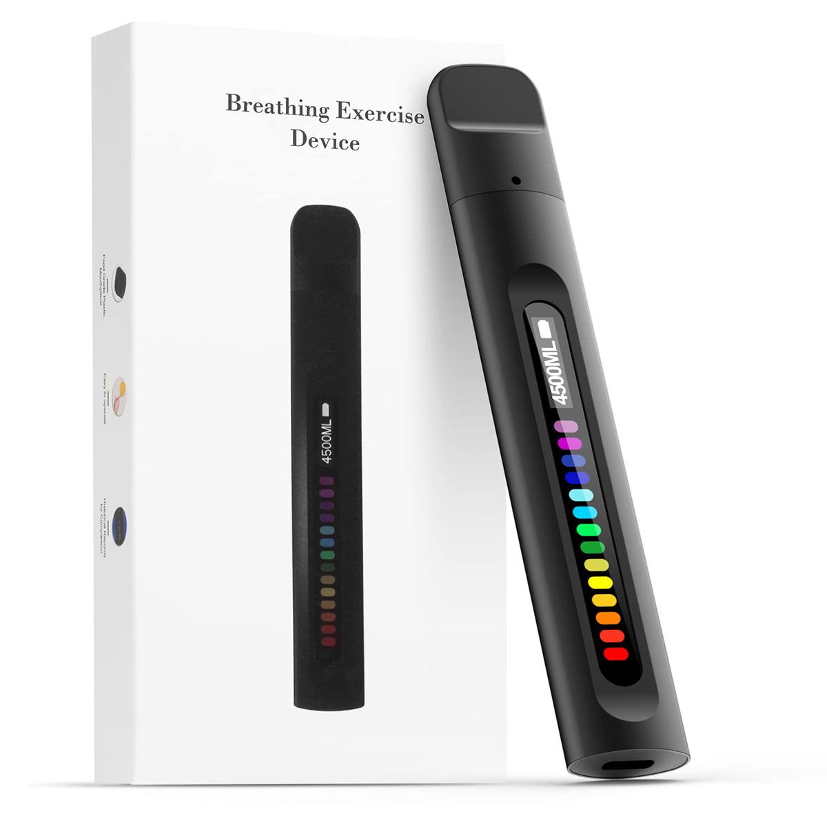 Slyrun Atemtrainingsgerät, tragbares Atemübungsgerät für Sportler, intelligentes Atemtraining zur Verbesserung von Ausdauer und Wohlbefinden KAUF-QYSP-HB1885-015