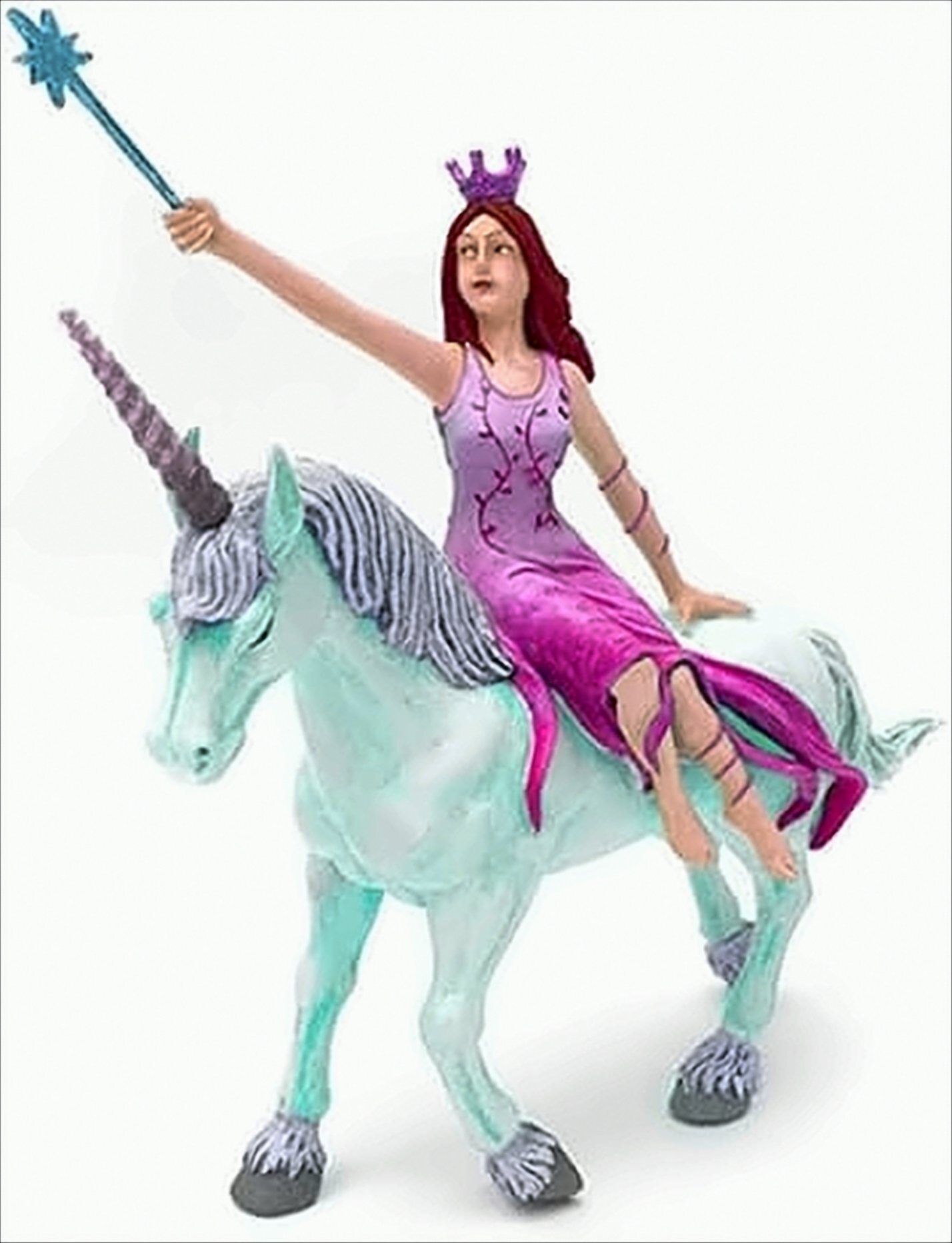 Plastoy Die Fee rosa auf die Einhorn - Blau 62275