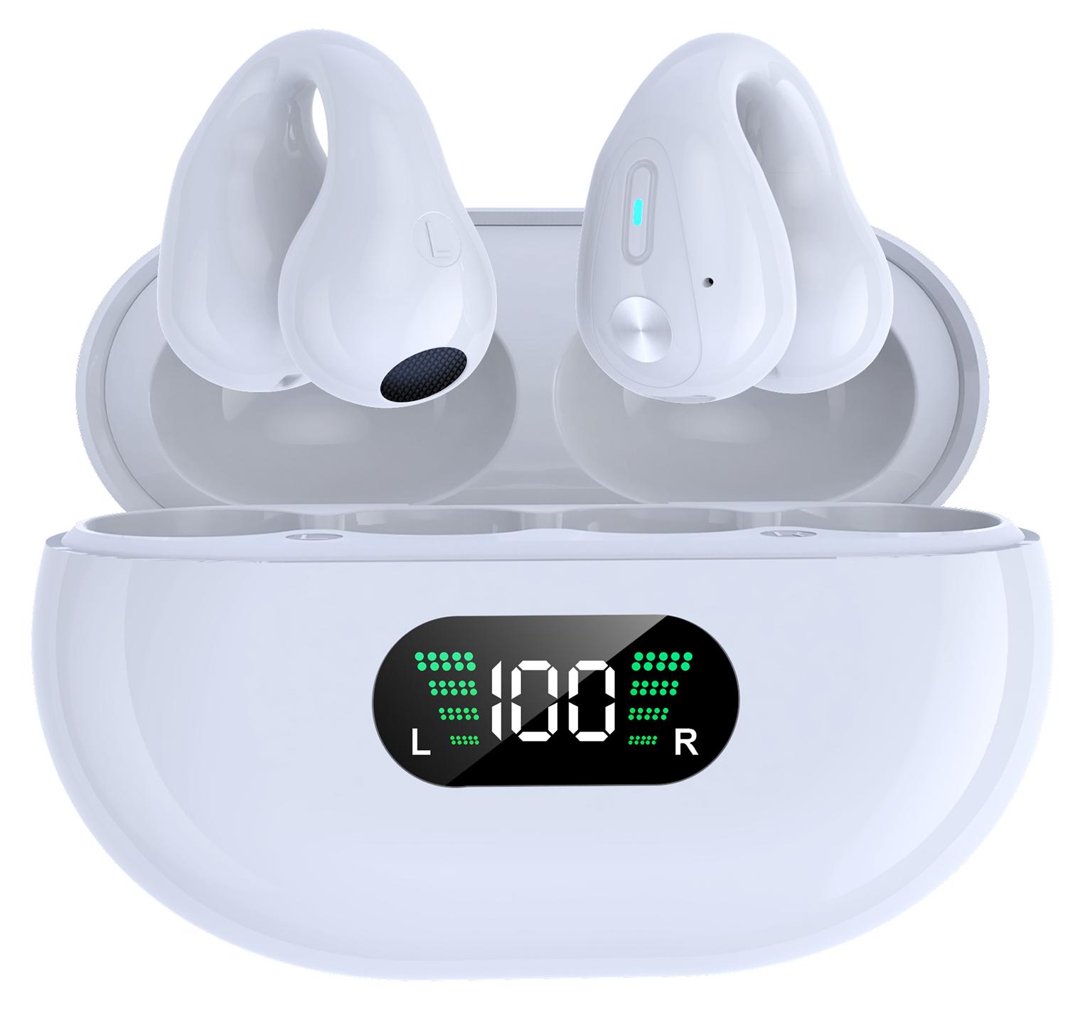 YYK-Q80 Bezdrôtové slúchadlá s ušnými oblúkmi, integrovanou batériou s kapacitou 350 mAh, slúchadlá s klipom, headset BT 5.3 s Hi-Fi stereo systémom