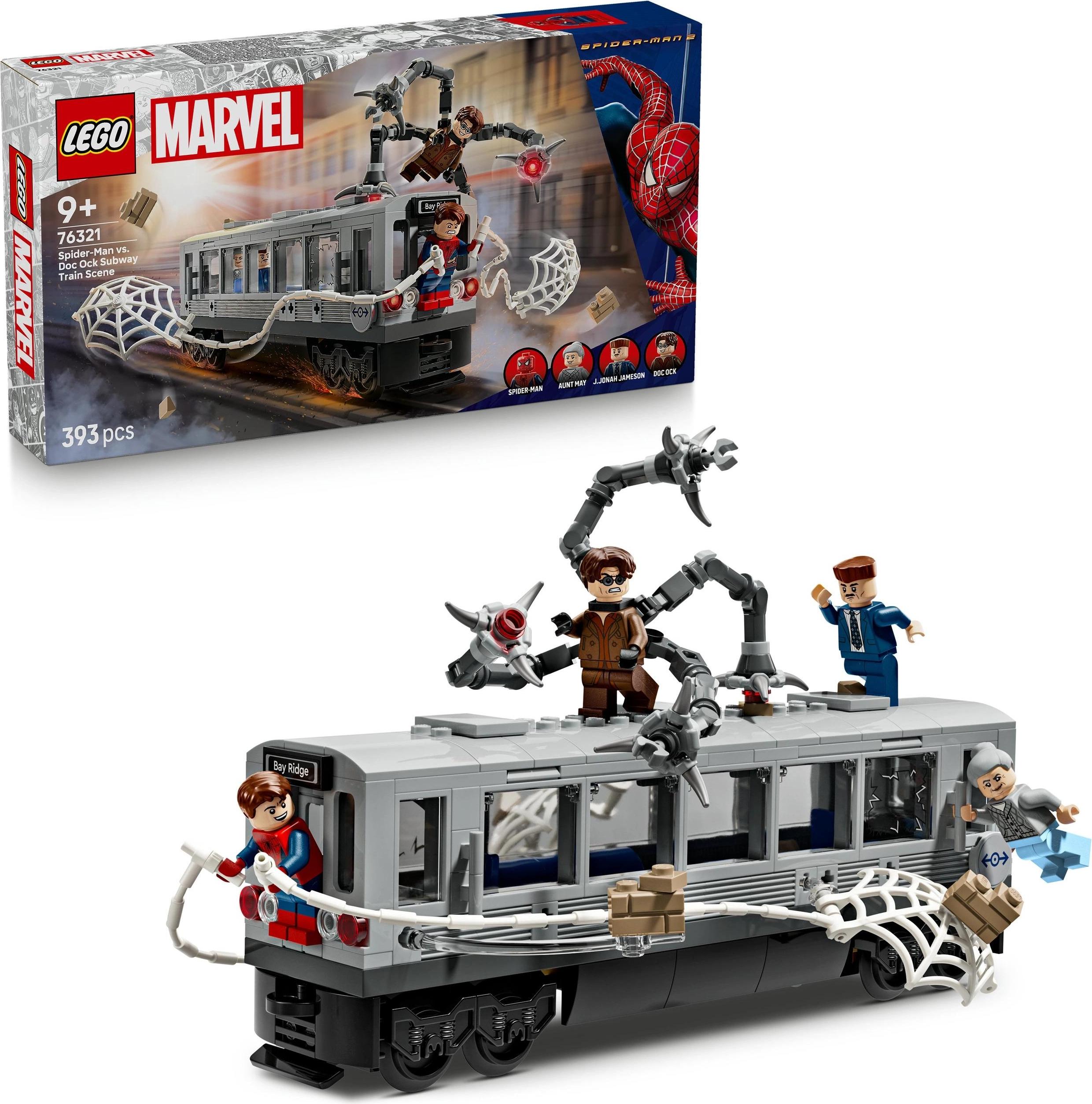 Lego Marvel Super Heroes 76321 Spider-Man vs Doc Ock Scéna z metra